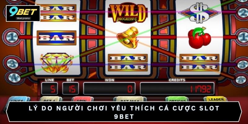 Lý do người chơi yêu thích cá cược slot 9bet